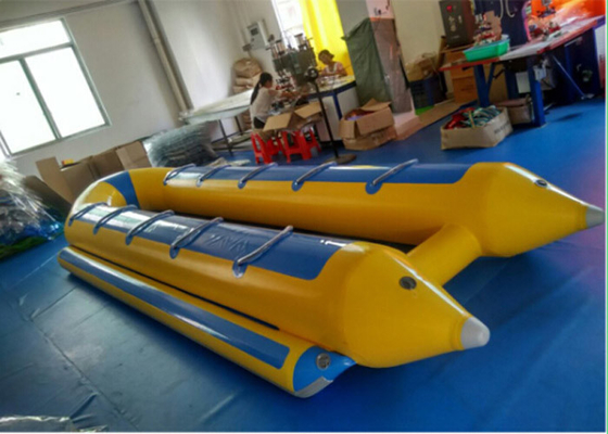 China Tubo inflável do jogo da água da explosão do barco de banana 5.3m*3m dos esportes do Aqua fornecedor
