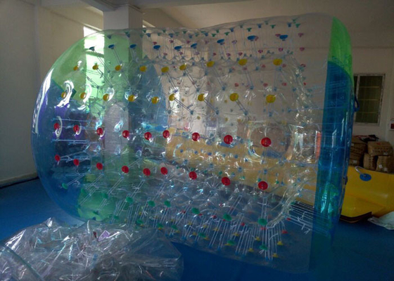 China Bola de rolamento inflável azul da água para jogos exteriores infláveis do parque do Aqua fornecedor