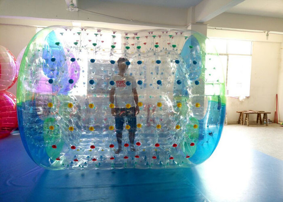 China O rolo inflável da água do PVC do gigante 0.8mm para crianças/adultos molha o rolo de passeio da bola fornecedor
