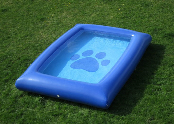 China Mini piscina inflável interna azul do cão para animais de estimação 3×2m com CE fornecedor