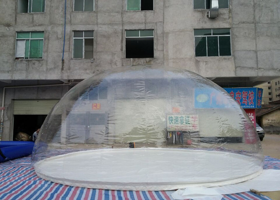 China O logotipo feito sob encomenda imprimiu a barraca transparente inflável da bolha do diâmetro de 8m para anunciar fornecedor