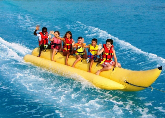 China Peixes infláveis da mosca do barco de banana da fileira de Singal dos brinquedos da associação do divertimento para jogos surfando fornecedor