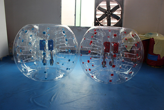 China Ponto vermelho e PVC inflável 0.8mm-1.0mm do futebol da bolha do ponto azul fornecedor
