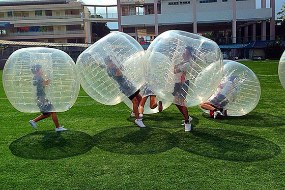 China Bola de futebol inflável da bolha da cor transparente, diâmetro bola humana da bolha de 1,5 M fornecedor