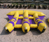 Customed 6 peixes infláveis da mosca do barco de banana de Seaters para brinquedos da associação da explosão fornecedor