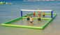 Os jogos infláveis do esporte do voleibol dos jogos da água do lago para a água estacionam fornecedor