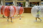 Meio bola de futebol feita sob medida da bolha de Tpu da cor ser humano inflável com correia destacável fornecedor